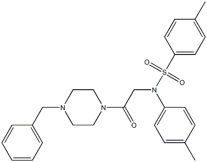 N-[2-(4-benzyl-1-piperazinyl)-2-oxoethyl]-4-methyl-N-(4-methylphenyl)benzenesulfonamide