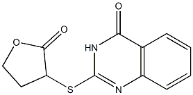 2-[(2-oxotetrahydro-3-furanyl)sulfanyl]-4(3H)-quinazolinone Struktur