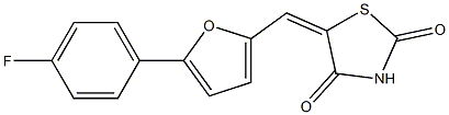 5-{[5-(4-fluorophenyl)-2-furyl]methylene}-1,3-thiazolidine-2,4-dione