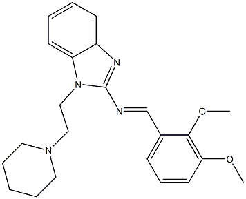 N-(2,3-dimethoxybenzylidene)-N-{1-[2-(1-piperidinyl)ethyl]-1H-benzimidazol-2-yl}amine