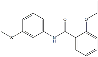 2-ethoxy-N-[3-(methylsulfanyl)phenyl]benzamide 化学構造式