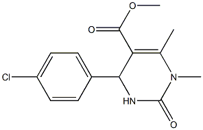 methyl 4-(4-chlorophenyl)-1,6-dimethyl-2-oxo-1,2,3,4-tetrahydropyrimidine-5-carboxylate Structure