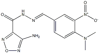4-amino-N'-{4-(dimethylamino)-3-nitrobenzylidene}-1,2,5-oxadiazole-3-carbohydrazide Structure