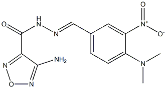 4-amino-N'-{4-(dimethylamino)-3-nitrobenzylidene}-1,2,5-oxadiazole-3-carbohydrazide,,结构式