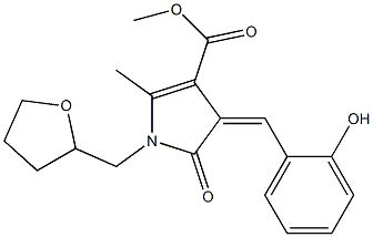 methyl 4-(2-hydroxybenzylidene)-2-methyl-5-oxo-1-(tetrahydro-2-furanylmethyl)-4,5-dihydro-1H-pyrrole-3-carboxylate|