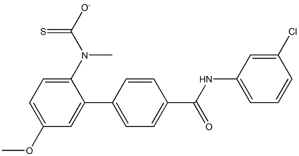 O-{4-[(3-chloroanilino)carbonyl]phenyl} 4-methoxyphenyl(methyl)thiocarbamate Structure