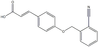 3-{4-[(2-cyanobenzyl)oxy]phenyl}acrylic acid Structure