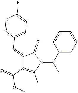 methyl 4-(4-fluorobenzylidene)-2-methyl-5-oxo-1-(1-phenylethyl)-4,5-dihydro-1H-pyrrole-3-carboxylate