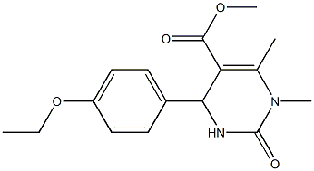 methyl 4-(4-ethoxyphenyl)-1,6-dimethyl-2-oxo-1,2,3,4-tetrahydro-5-pyrimidinecarboxylate Structure