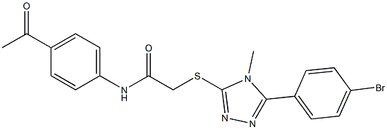 N-(4-acetylphenyl)-2-{[5-(4-bromophenyl)-4-methyl-4H-1,2,4-triazol-3-yl]sulfanyl}acetamide|