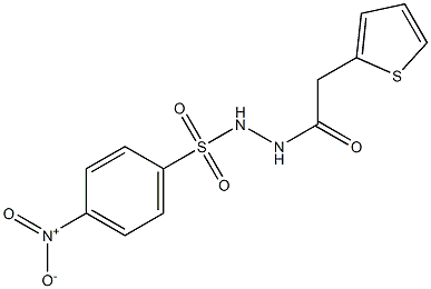 4-nitro-N'-(thien-2-ylacetyl)benzenesulfonohydrazide