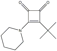 3-tert-butyl-4-(1-piperidinyl)-3-cyclobutene-1,2-dione,,结构式