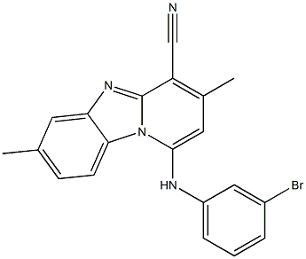 1-(3-bromoanilino)-3,7-dimethylpyrido[1,2-a]benzimidazole-4-carbonitrile