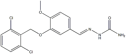 3-[(2,6-dichlorobenzyl)oxy]-4-methoxybenzaldehyde semicarbazone Structure