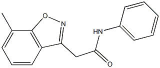 2-(7-methyl-1,2-benzisoxazol-3-yl)-N-phenylacetamide,,结构式