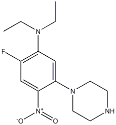 1-{5-(diethylamino)-4-fluoro-2-nitrophenyl}piperazine 结构式