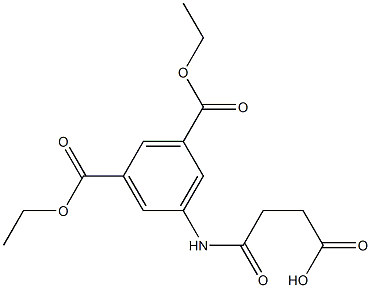 4-[3,5-bis(ethoxycarbonyl)anilino]-4-oxobutanoic acid Struktur
