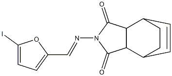 4-{[(5-iodo-2-furyl)methylene]amino}-4-azatricyclo[5.2.2.0~2,6~]undec-8-ene-3,5-dione|