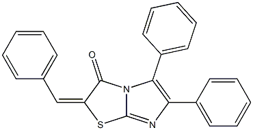 2-benzylidene-5,6-diphenylimidazo[2,1-b][1,3]thiazol-3(2H)-one Structure