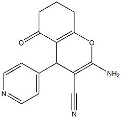 2-amino-5-oxo-4-(4-pyridinyl)-5,6,7,8-tetrahydro-4H-chromene-3-carbonitrile