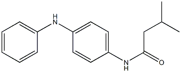 N-(4-anilinophenyl)-3-methylbutanamide Struktur