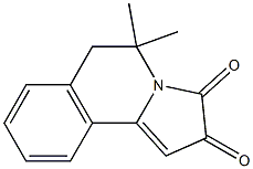 5,5-dimethyl-5,6-dihydropyrrolo[2,1-a]isoquinoline-2,3-dione 化学構造式