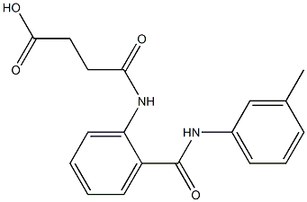 4-oxo-4-[2-(3-toluidinocarbonyl)anilino]butanoicacid Struktur