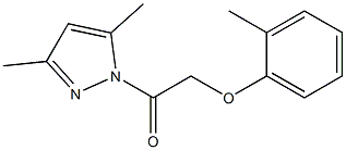 2-(3,5-dimethyl-1H-pyrazol-1-yl)-2-oxoethyl 2-methylphenyl ether