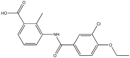 3-[(3-chloro-4-ethoxybenzoyl)amino]-2-methylbenzoic acid