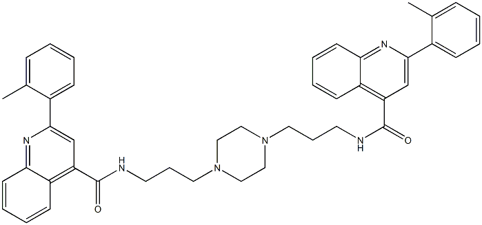 2-(2-methylphenyl)-N-(3-{4-[3-({[2-(2-methylphenyl)-4-quinolinyl]carbonyl}amino)propyl]-1-piperazinyl}propyl)-4-quinolinecarboxamide