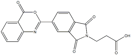  3-[1,3-dioxo-5-(4-oxo-4H-3,1-benzoxazin-2-yl)-1,3-dihydro-2H-isoindol-2-yl]propanoic acid