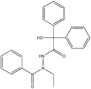 N'-benzoyl-N'-ethyl-2-hydroxy-2,2-diphenylacetohydrazide