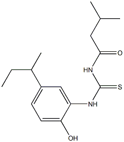 N-(5-sec-butyl-2-hydroxyphenyl)-N'-(3-methylbutanoyl)thiourea Structure