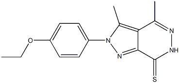 2-(4-ethoxyphenyl)-3,4-dimethyl-2,6-dihydro-7H-pyrazolo[3,4-d]pyridazine-7-thione Structure