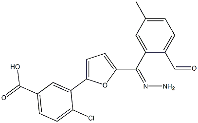  4-chloro-3-{5-[2-(4-methylbenzoyl)carbohydrazonoyl]-2-furyl}benzoic acid