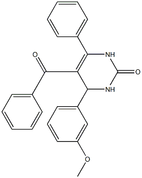 5-benzoyl-4-(3-methoxyphenyl)-6-phenyl-3,4-dihydro-2(1H)-pyrimidinone