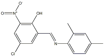  4-chloro-2-{[(2,4-dimethylphenyl)imino]methyl}-6-nitrophenol