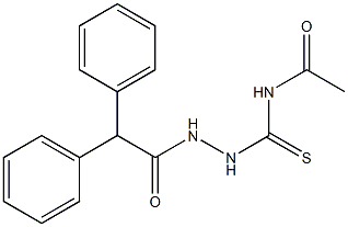 N-{[2-(diphenylacetyl)hydrazino]carbothioyl}acetamide