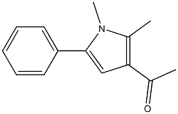 1-(1,2-Dimethyl-5-phenyl-1H-pyrrol-3-yl)ethanone Struktur