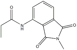 N-(2-methyl-1,3-dioxo-2,3-dihydro-1H-isoindol-4-yl)propanamide Structure