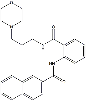 N-[2-({[3-(4-morpholinyl)propyl]amino}carbonyl)phenyl]-2-naphthamide