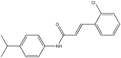 3-(2-chlorophenyl)-N-(4-isopropylphenyl)acrylamide 化学構造式
