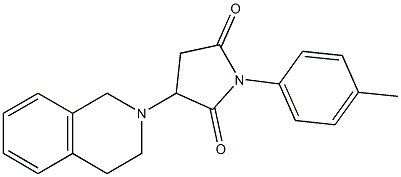  3-(3,4-dihydro-2(1H)-isoquinolinyl)-1-(4-methylphenyl)-2,5-pyrrolidinedione