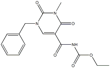 ethyl (1-benzyl-3-methyl-2,4-dioxo-1,2,3,4-tetrahydro-5-pyrimidinyl)carbonylcarbamate Structure