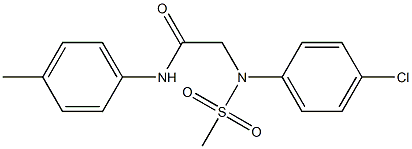  2-[4-chloro(methylsulfonyl)anilino]-N-(4-methylphenyl)acetamide