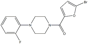 1-(5-bromo-2-furoyl)-4-(2-fluorophenyl)piperazine Structure