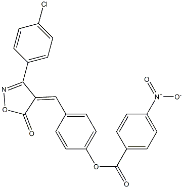 4-[(3-(4-chlorophenyl)-5-oxo-4(5H)-isoxazolylidene)methyl]phenyl 4-nitrobenzoate