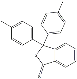 3,3-bis(4-methylphenyl)-2-benzothiophene-1(3H)-thione Struktur