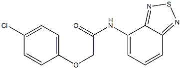 N-(2,1,3-benzothiadiazol-4-yl)-2-(4-chlorophenoxy)acetamide Structure