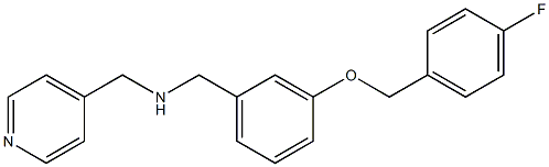 N-{3-[(4-fluorobenzyl)oxy]benzyl}-N-(4-pyridinylmethyl)amine Struktur